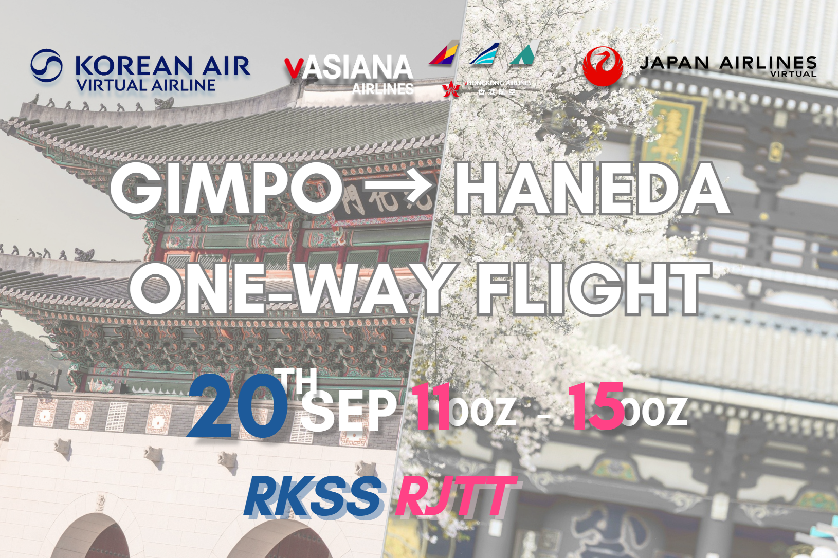 Gimpo to Haneda One-Way Flight